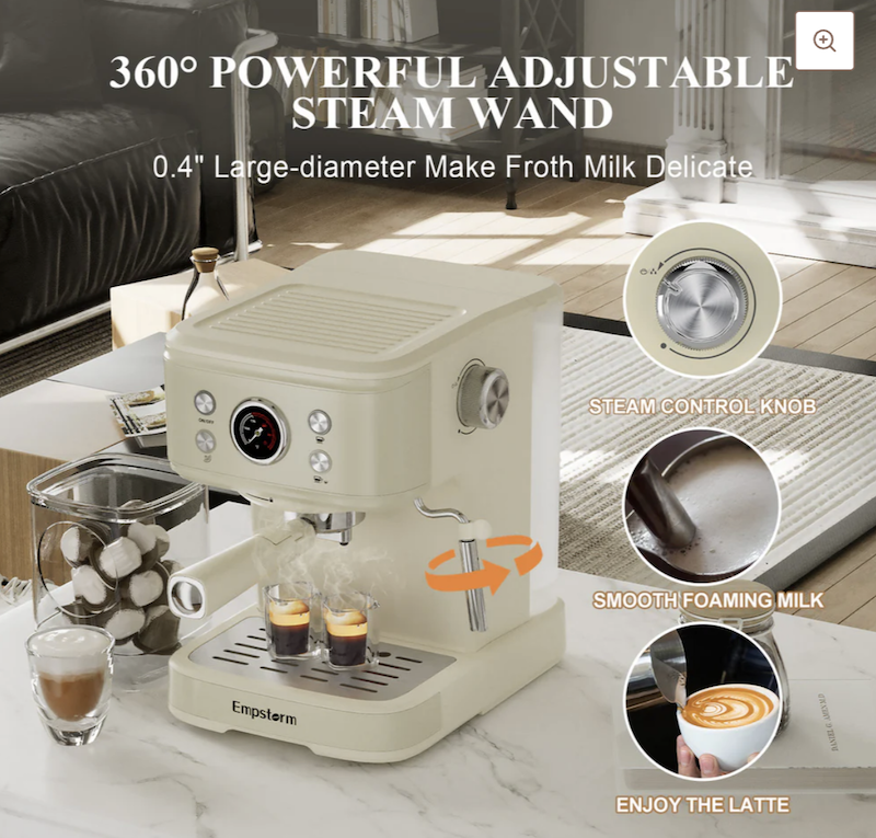 Empstorm® Espresso Machine 20 Bar EM